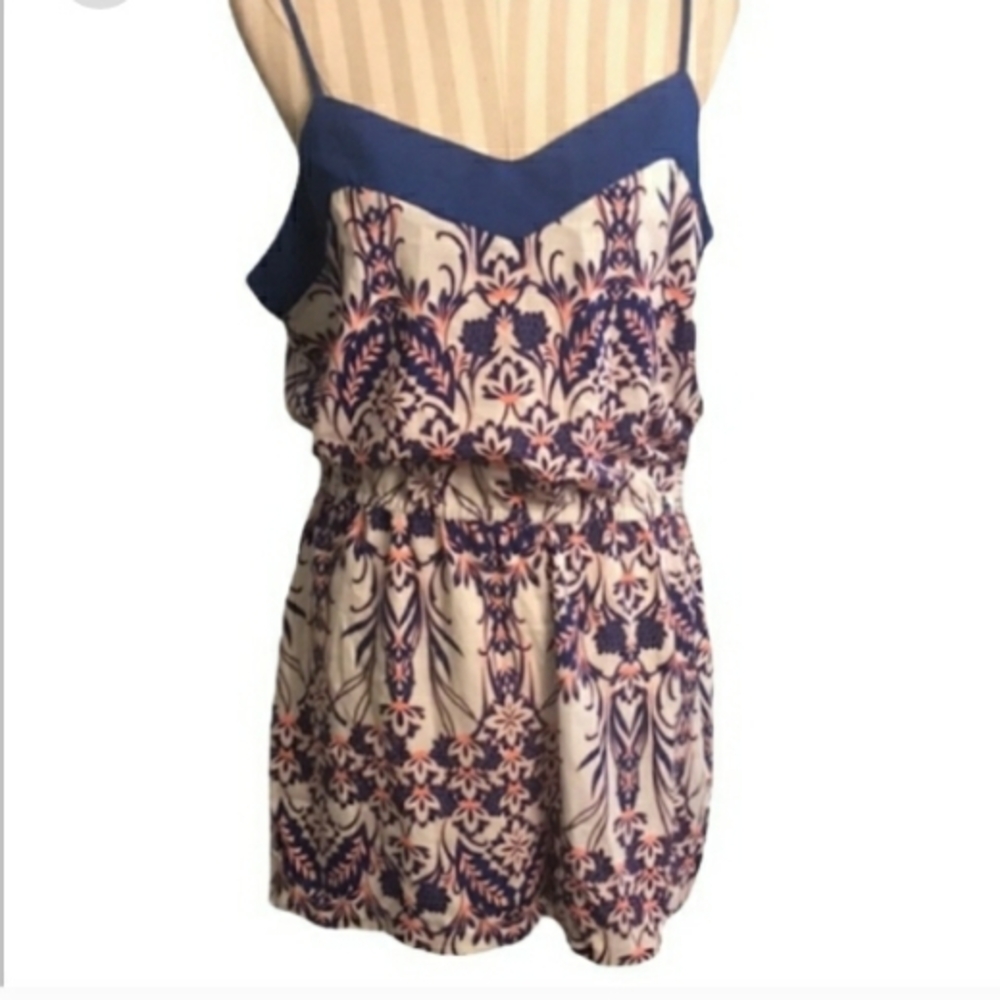 JustFab Floral Romper Size XL